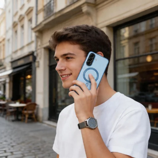 Samsung Galaxy A57 5G Tech-Protect MagFlex MagSafe puzdro nebeská modrá - 3