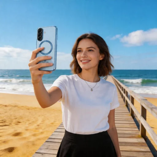 Samsung Galaxy A57 5G Tech-Protect MagFlex MagSafe puzdro nebeská modrá - 4