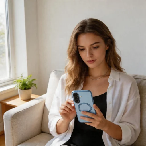 Samsung Galaxy A57 5G Tech-Protect MagFlex MagSafe puzdro nebeská modrá - 5