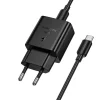 Hoco USB-C QC PD 25W sieťová nabíjačka + kábel USB-C – USB-C N76 čierna thumbnail