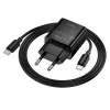 Hoco USB-C QC PD 25W sieťová nabíjačka + kábel USB-C – USB-C N76 čierna thumbnail