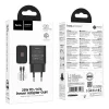Hoco USB-C QC PD 25W sieťová nabíjačka + kábel USB-C – USB-C N76 čierna thumbnail