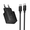 Hoco USB-C QC PD 25W sieťová nabíjačka + kábel USB-C – USB-C N76 čierna thumbnail