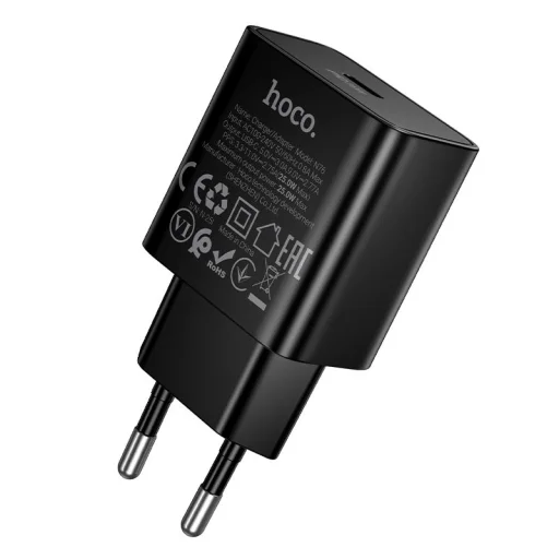 Hoco USB-C QC PD 25W N76 sieťový nabíjací adaptér čierny - 5