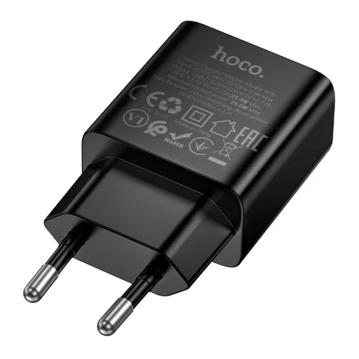 Hoco USB-C QC PD 25W N76 sieťový nabíjací adaptér čierny - 6