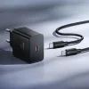 Hoco USB-C QC PD 45W sieťový nabíjací adaptér + USB-C - USB-C kábel čierny thumbnail