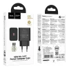 Hoco USB-C QC PD 45W sieťový nabíjací adaptér + USB-C - USB-C kábel čierny thumbnail