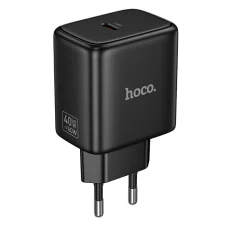 Hoco N83 USB-C PD AVS GaN sieťový nabíjací adaptér 40W / max. 60W čierny