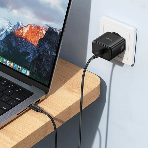 Hoco N83 USB-C PD AVS GaN sieťový nabíjací adaptér 40W / max. 60W čierny - 4
