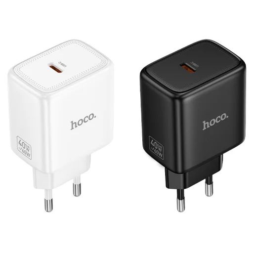 Hoco N83 USB-C PD AVS GaN sieťový nabíjací adaptér 40W / max. 60W čierny - 5