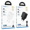 Hoco USB-C PD AVS GaN sieťová nabíjačka s káblom USB-C – USB-C N83 čierna 40W max. 60W thumbnail
