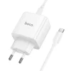 Hoco USB-C PD AVS GaN sieťový nabíjací adaptér 40W max. so 60W USB-C - USB-C káblom N83 biely thumbnail
