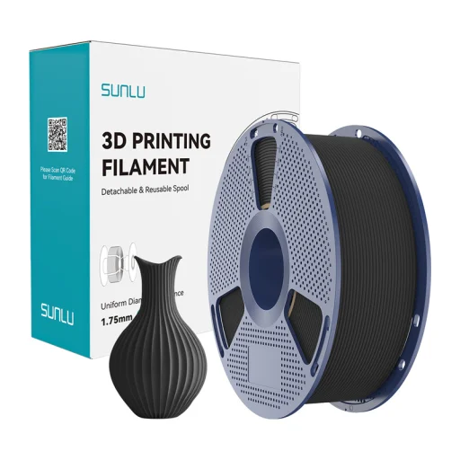 Sunlu PLA Classic čierny filament 1,75 mm 1 kg - 1