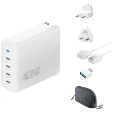 4smarts GaN Flex Pro Travel 200W 4 USB-C biely sieťový nabíjací adaptér