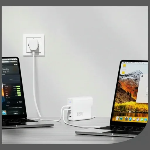 4smarts GaN Flex Pro Travel 200W 4 USB-C biely sieťový nabíjací adaptér - 4