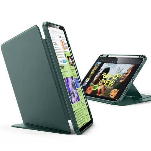 iPad 10 (2022) 10.9 / 11 (2025) / 12 (2026) Polnočná zelená ESR - Shift Magnetic flipové puzdro - 2