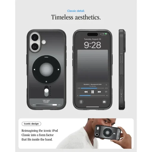 iPhone 17 čierne puzdro Spigen - Ultra Hybrid Classic MagSafe (ACS10390) - 7