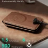 ESR - Geo HaloLock Wallet Stand tok (2K6091062) - MagSafe, Vegán bőr, Minden egyben zseb, 1–5 kártya tárolására - Karamell barna thumbnail