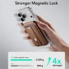 ESR - Geo HaloLock Wallet Stand tok (2K6091062) - MagSafe, Vegán bőr, Minden egyben zseb, 1–5 kártya tárolására - Karamell barna thumbnail