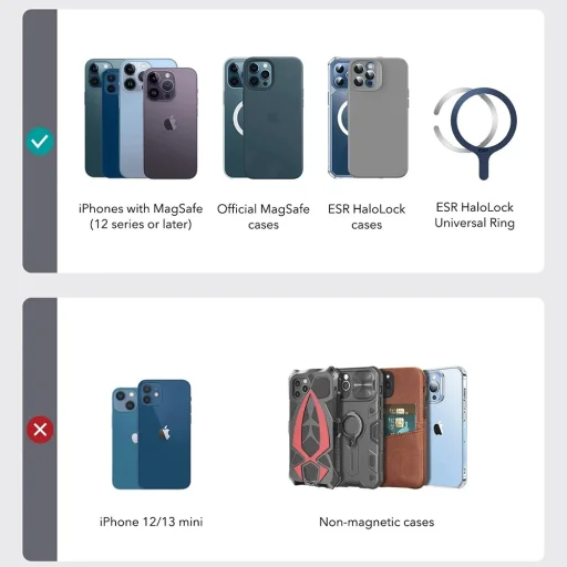 ESR - Geo magnetická peňaženka so stojanom - MagSafe, vegánska koža, 3 priehradky na karty, technológia blokovania RFID - hnedá - 7