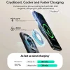 ESR - CryoBoost 3in1 Töltőállomás (2C569A) - Apple Eszközökhöz, 50W Adapterrel, Összehajtható, Gyors Töltés, Qi2, 35W - Fekete thumbnail