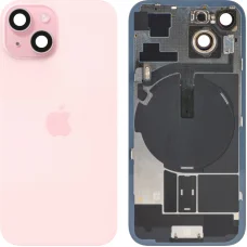 Akkumulátor fedél / Hátsó üveg iPhone 15-höz, Rózsaszín, Használt (A fokozatú)