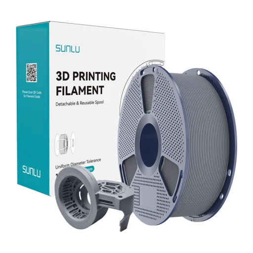 Sunlu PETG vysokorýchlostný matný filament (sivý) - 4