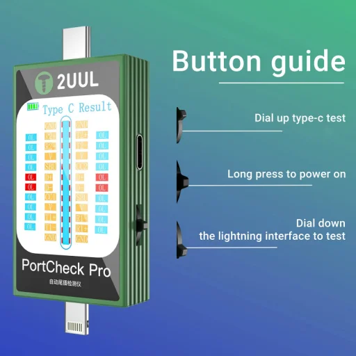 Servisný tester 2UUL PW31, Lightning / USB-C - 2