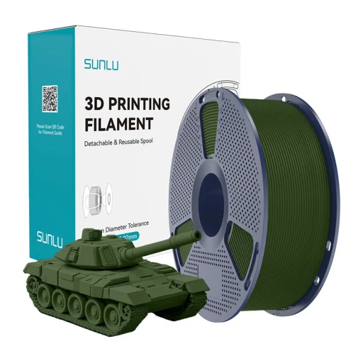 Sunlu Filament PLA+ High-Speed olivovo zelená - 1