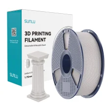 Sunlu Filament PLA vysokorýchlostný mramor Tieňová búrka svetlosivý