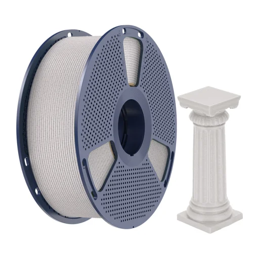Sunlu Filament PLA vysokorýchlostný mramor Tieňová búrka svetlosivý - 5