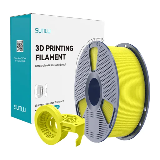 Sunlu PETG vysokorýchlostný matný filament (žltý) - 1