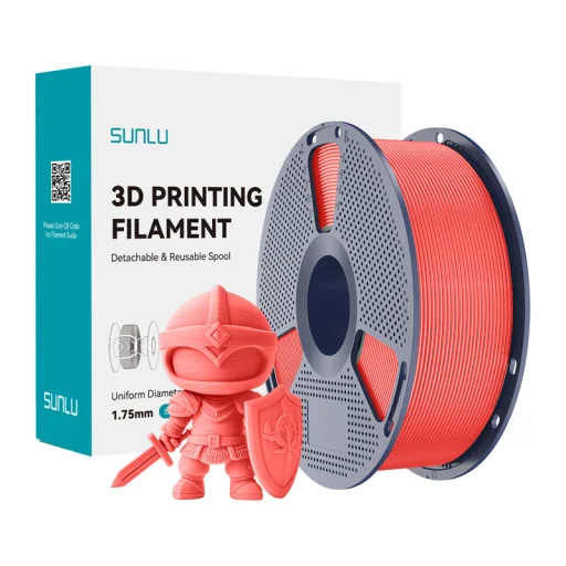 Sunlu Filament PLA+ čerešňovo červená - 1