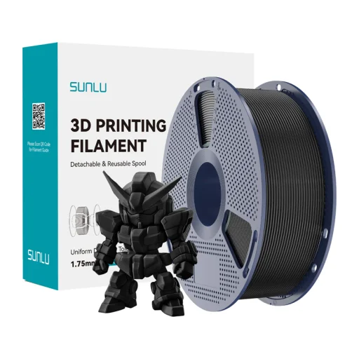 Sunlu Filament PLA+ 2.0 fekete - 1
