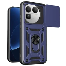 Techsuit - séria CamShield [Okrúhly výrez na fotoaparát] - Realme GT 8 Pro - Modré puzdro
