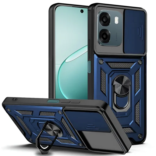 Techsuit - CamShield Series - Oppo A6 4G - Modré puzdro - 1