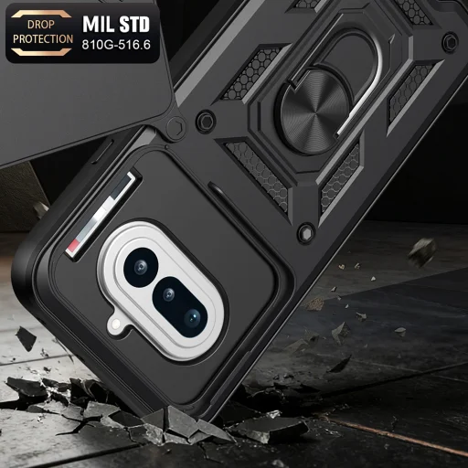 Techsuit - séria CamShield - Nothing Phone 4a - čierne puzdro - 4