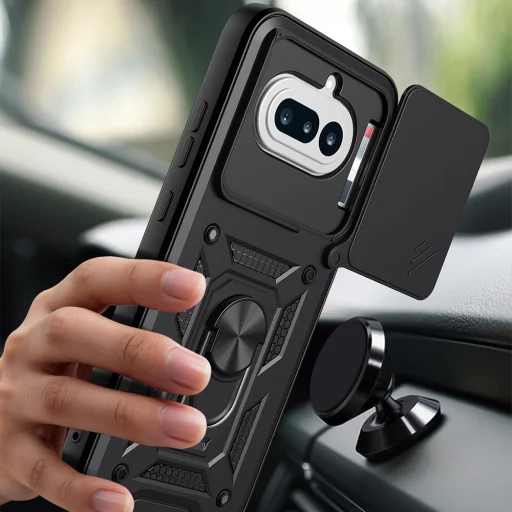 Techsuit - séria CamShield - Nothing Phone 4a - čierne puzdro - 6