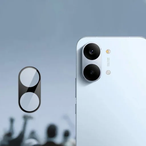 Techsuit - Teljes Kamera Üveg - Xiaomi Poco X8 Pro - Fekete üvegfólia üvegfólia - 2