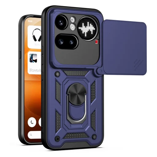 Techsuit - CamShield Series - puzdro na Nothing Phone 4a Pro - modré - 1