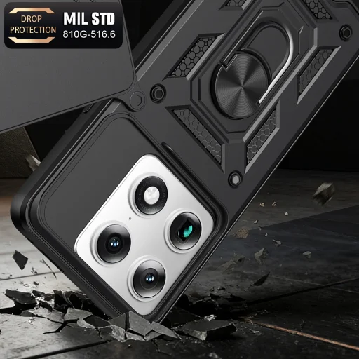 Techsuit - CamShield sorozat - Motorola Signature - Fekete tok - 3