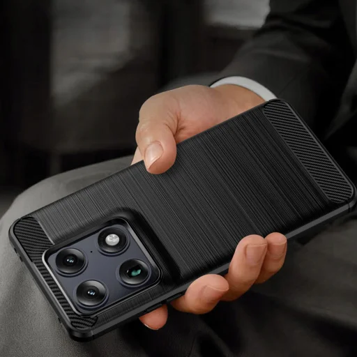 Techsuit - Carbon Silicone - Motorola Signature - čierne puzdro - 4