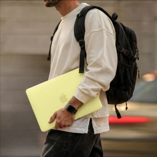 MacBook Neo 13 2026 Tech-Protect Softshell matné citrónovožlté puzdro - 5