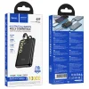 Hoco Q37 10000 mAh QC PD 22,5W beépített USB-C + Lightning kábelekkel powerbank fekete thumbnail