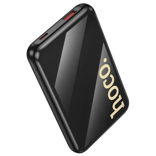 Hoco Q37 10000 mAh QC PD 22,5W beépített USB-C + Lightning kábelekkel powerbank fekete - 3