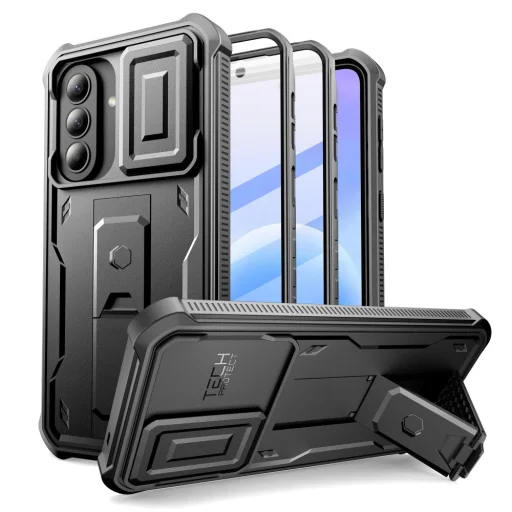 Samsung Galaxy A57 5G Tech-Protect Kevlar Cam+ 2-dielne čierne puzdro - 1