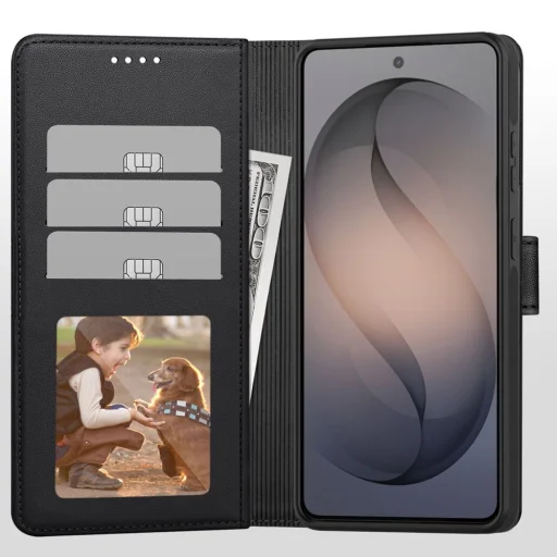 Samsung Galaxy S26 Ultra Tech-Protect Wallet MagSafe matt fekete tok - 2