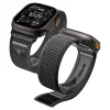 Spigen Athlex Air 2 Apple Watch 8 / 9 / 10 / 11 / SE / Ultra (44 / 45 / 46 / 49 mm) sport szíj aktív fekete / szürke thumbnail