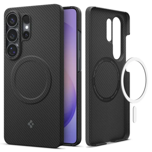 Samsung Galaxy S26 Ultra Spigen AirSkin Aramid Mag MagSafe čierne puzdro - 2