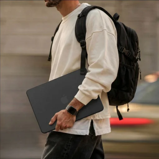 MacBook Neo 13 2026 Tech-Protect SmartShell matné čierne puzdro - 5